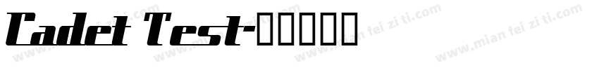 Cadet Test字体转换